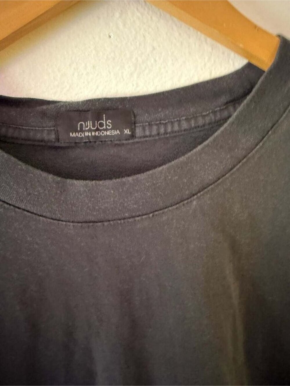 Boxy black Cropped T-Shirt Black Size XL 100% cotton - Picture 2 of 2